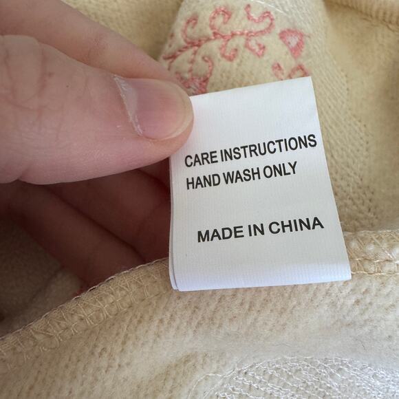 Queen of Sparkles Multi Doily Heart V-neck Sweatshirt - Picture 9 of 12